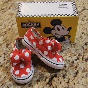 Vans Minnie Bow Shoes Size 7 Toddler